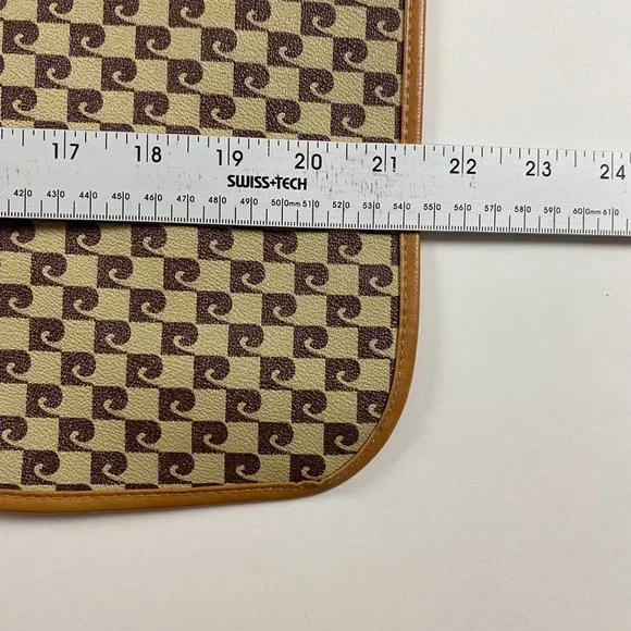 Vintage Pierre Cardin Monogram Garment Bag Tote Luggage Travel - Picture 11 of 12